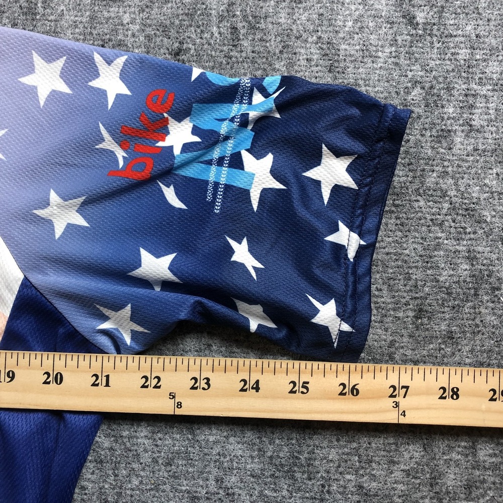 Cody's Challenge Cycling Jersey Mens Medium USA Stars Stripes Fairview Vomax Bik - Picture 4 of 6